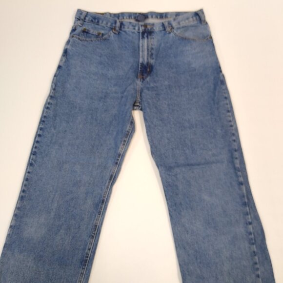 Full Blue Jeans Classic Fit Straight Leg Denim Men's Jeans 38x34 Sits At Waist - Picture 1 of 7